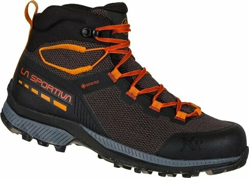 Mens Outdoor Shoes La Sportiva TX Hike Mid GTX Carbon/Saffron 41 Mens Outdoor Shoes - 7
