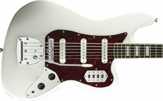 Bajo de 6 cuerdas Fender Squier Vintage Modified Bass VI 6 String Olympic White - 3