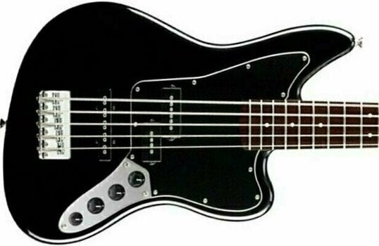 5-string Bassguitar Fender Squier Vintage Modified Jaguar Bass V Special 5 String Black - 3
