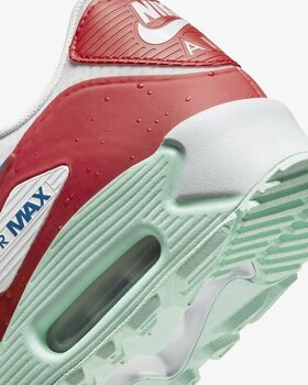 Calçado de golfe para homem Nike Air Max 90 G NRG U22 Golf Shoes Summit White/Dark Marina Blue/Red Clay 44 - 6