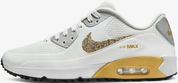 Calçado de golfe para mulher Nike Air Max 90 G NRG P22 Golf Shoes Summit White/Sanded Gold/White 35 - 2