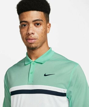 Polo-Shirt Nike Dri-Fit Victory Color-Blocked Mens Polo Shirt Mint Foam/White/Obsidian/Obsidian L - 3