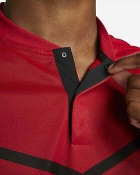 Polo Shirt Nike Dri-Fit Tiger Woods Advantage Blade Mens Polo Shirt Gym Red/Black 2XL - 5