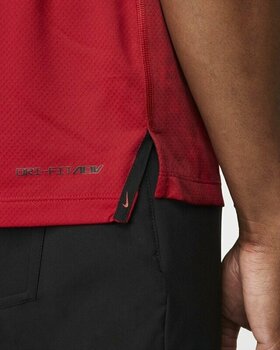 Polo-Shirt Nike Dri-Fit Tiger Woods Advantage Blade Mens Polo Shirt Gym Red/Black 3XL - 6