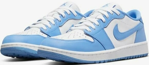 Calçado de golfe para homem Nike Air Jordan 1 Low G Mens Golf Shoes White/University Blue 44 - 3