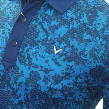 Риза за поло Callaway Mens All Over Abstract Camo Printed Polo Limoges S - 5