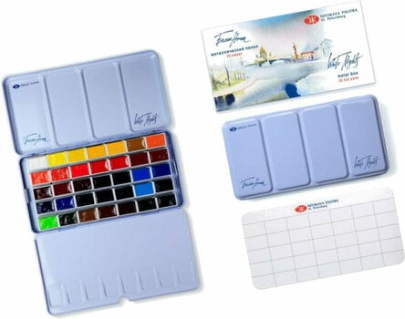 Akvarelová farba Nevskaya Palitra White Nights Sada akvarelových farieb 35 ks - 3