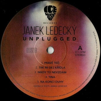 Vinyl Record Janek Ledecký - Unplugged (LP) - 2