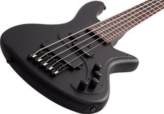 5 strunska bas kitara Schecter Stiletto Stealth-5 Satin Black 5 strunska bas kitara - 1