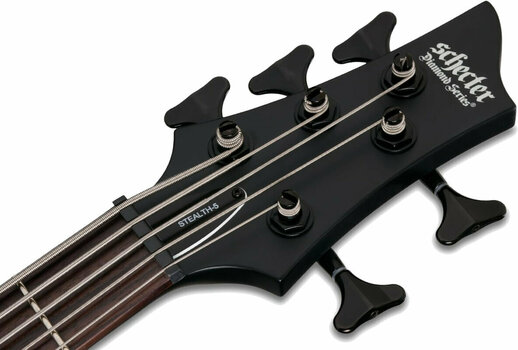 5-saitiger E-Bass, 5-Saiter E-Bass Schecter Stiletto Stealth-5 Satin Black - 8