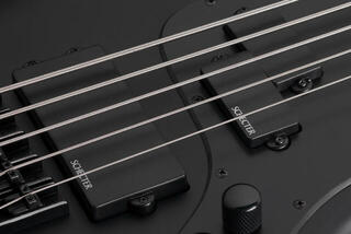 5 strunska bas kitara Schecter Stiletto Stealth-5 Satin Black 5 strunska bas kitara - 4