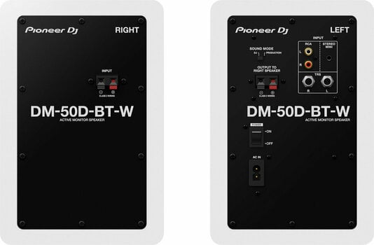 Monitor de estúdio ativo de 2 vias Pioneer Dj DM-50D-BT-W - 3