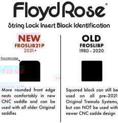 Tremolo Floyd Rose FL FRO-SLI 21 B Black - 1