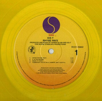 Vinyl Record Ice-T - Rhyme Pays (LP) - 2