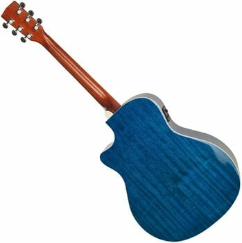 Jumbo elektro-akoestische gitaar Cort GA-QF-CBB Coral Blue Burst - 2