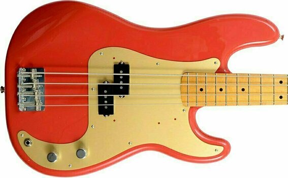 E-Bass Fender 50s Precision Bass Fiesta Red - 2