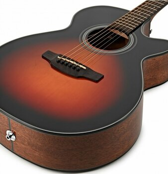 Jumbo elektro-akoestische gitaar Takamine GF15CE Brown Sunburst - 3
