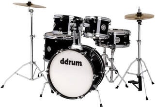 Junior Drum Set DDRUM D1 Jr 5-Piece Complete Drum Kit Midnight Black Junior Drum Set - 1