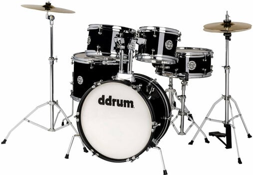 Junior-trumset DDRUM D1 Jr 5-Piece Complete Drum Kit Junior-trumset Svart Midnight Black - 2