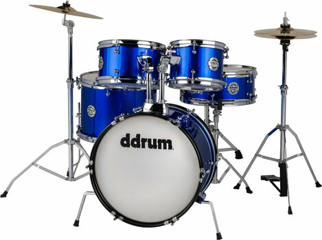 Junior Drum Set DDRUM D1 Jr 5-Piece Complete Drum Kit Junior Drum Set Blue Cobalt Blue - 2