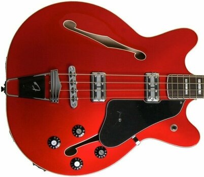 Semi-akustisk basguitar Fender Coronado Bass Candy Apple Red - 2