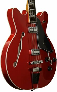 Halvakustisk basgitarr Fender Coronado Bass Candy Apple Red - 3
