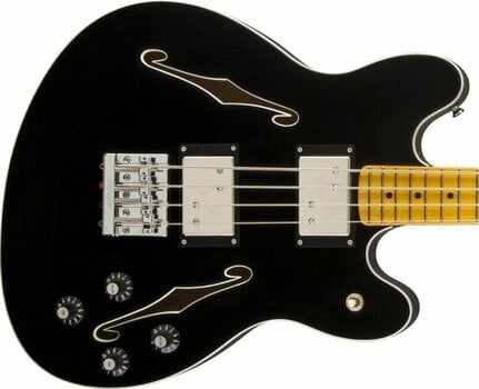 Semi-akoestische basgitaar Fender Starcaster Bass Black - 3