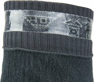 Kolesarske nogavice Sealskinz Waterproof Warm Weather Mid Length Sock With Hydrostop Neon Yellow/Black/White M Kolesarske nogavice - 2