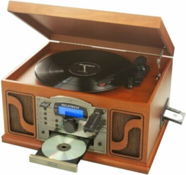 Retro turntable
 Ricatech RMC250 6 in 1 Music Center Paprika - 4