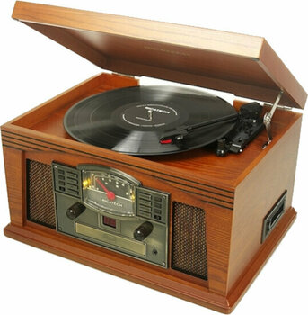 Retro turntable
 Ricatech RMC200 5 in 1 Music Center Paprika - 3