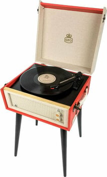 Retro gramofon GPO Retro Bermuda Czerwony - 3