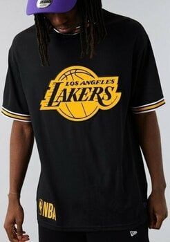 Camiseta de manga corta Los Angeles Lakers NBA Team Logo Oversized Mesh T-shirt Black/Yellow M Camiseta de manga corta - 3