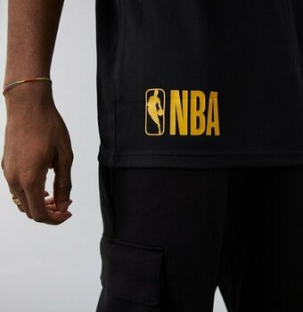 Μπλουζάκι Los Angeles Lakers NBA Team Logo Oversized Mesh T-shirt Black/Yellow M Μπλουζάκι - 6
