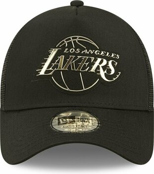 Kappe Los Angeles Lakers 9Forty NBA A-Frame Trucker Foil Logo Black UNI Kappe - 2