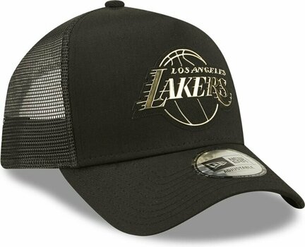 Kappe Los Angeles Lakers 9Forty NBA A-Frame Trucker Foil Logo Black UNI Kappe - 3
