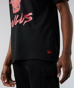 Tričko Chicago Bulls NBA Script Mesh T-shirt Black/Red L Tričko - 5