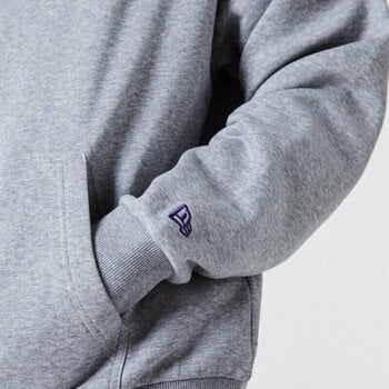 Hættetrøje Los Angeles Lakers NBA Half Logo Oversized Hoody Grey S Hættetrøje - 6