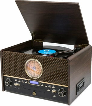 Retro gramofon GPO Retro Chesterton Dark Wood - 2