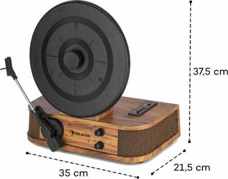 Retro gramofon Auna Verticalo SE Wood Retro gramofon - 2
