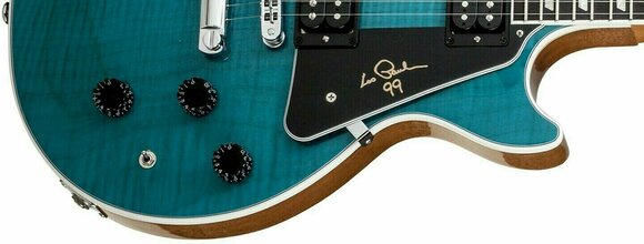 Electric guitar Gibson Les Paul Signature 2014 w/Min Etune Carribean Blue - 2