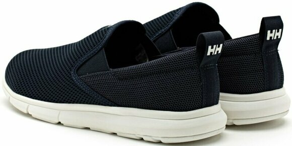 Mens Sailing Shoes Helly Hansen Men's Ahiga Slip-On Navy/Off White 45/11 - 5