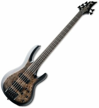 5 strunska bas kitara ESP LTD B-5E Charcoal Burst Satin - 3