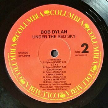 Vinyl Record Bob Dylan Under the Red Sky (LP) - 3