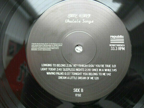 Vinyl Record Eddie Vedder - Ukulele Songs (LP) - 3