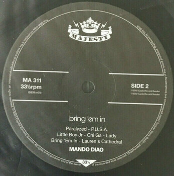Vinylskiva Mando Diao - Bring 'Em In (LP) - 3