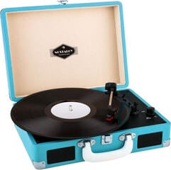 Draagbare platenspeler Auna Peggy Sue Blue Draagbare platenspeler - 2