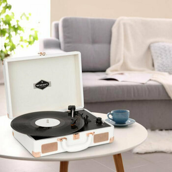 Portable turntable
 Auna Peggy Sue White Pink Gold - 5