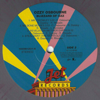 Vinyl Record Ozzy Osbourne - Blizzard Of Ozz (Coloured) (LP) - 3