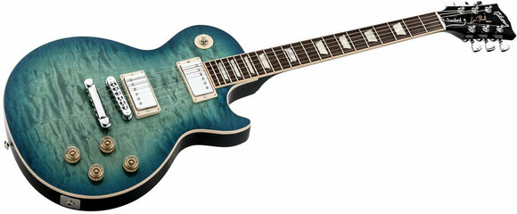 Guitarra elétrica Gibson Les Paul Standard Premium Quilt 2014 Ocean Water Perimeter - 3