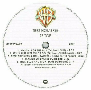 Hanglemez ZZ Top - Tres Hombres (Deluxe Edition) (LP) - 2